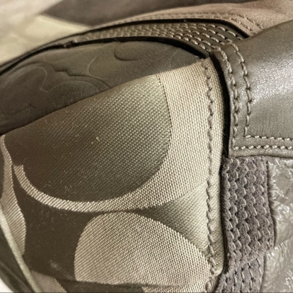 Coach rare gray patchwork Madison hobo bag RARE - Picture 16 of 16